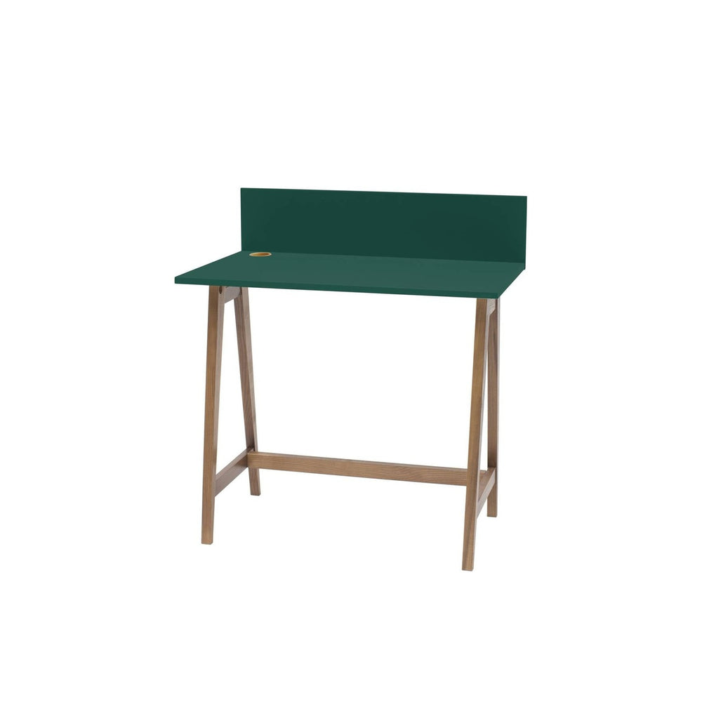 LUKA Skrivebord 85x50cm Eg Grøn – eksakt packshot paa hvid baggrund