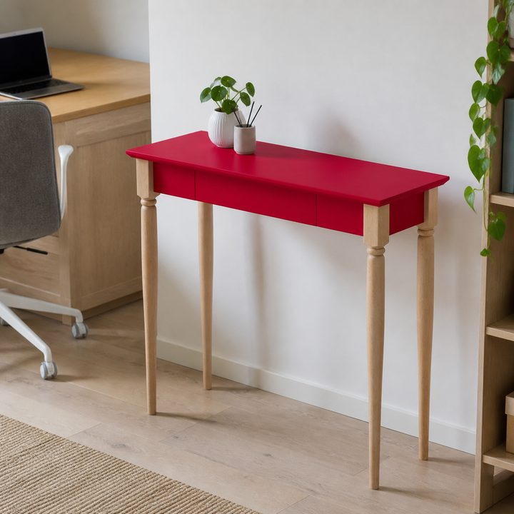 MAMO Skrivebord 105x40cm - Rød – materiale- eller konstruktionsdetalje