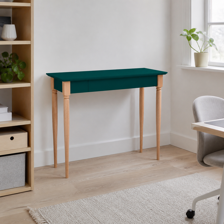 MAMO Skrivebord 85x40cm - Grøn – hele produktet lukket i hjemmet