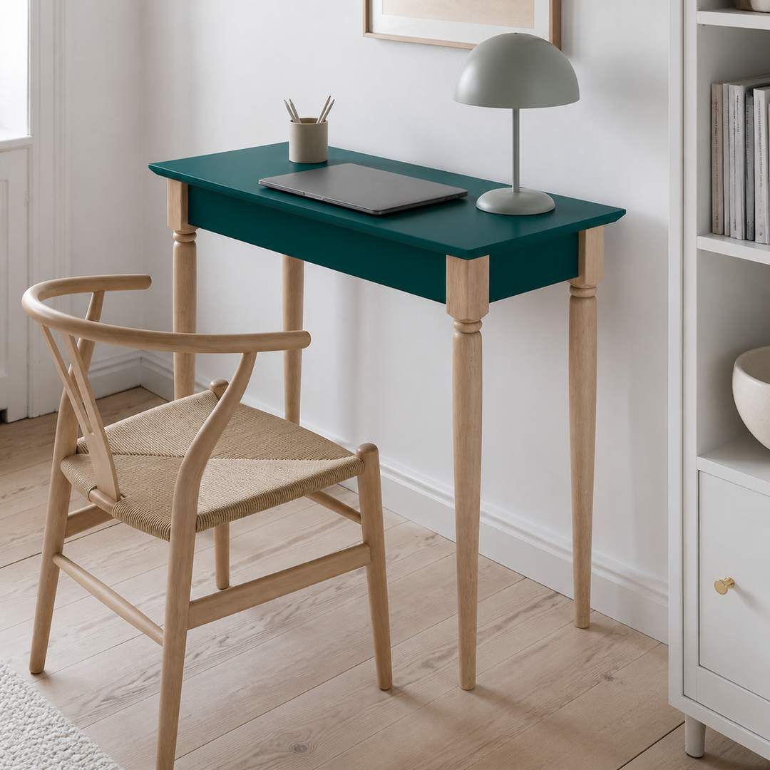 MAMO Skrivebord 85x40cm - Grøn – materiale- eller konstruktionsdetalje