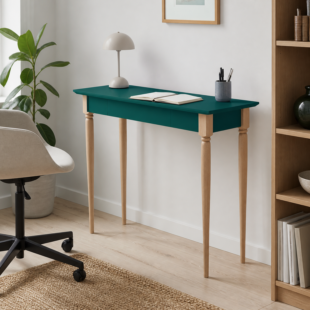 MAMO Skrivebord 85x40cm - Grøn – anden naturlig anvendelse eller vinkel
