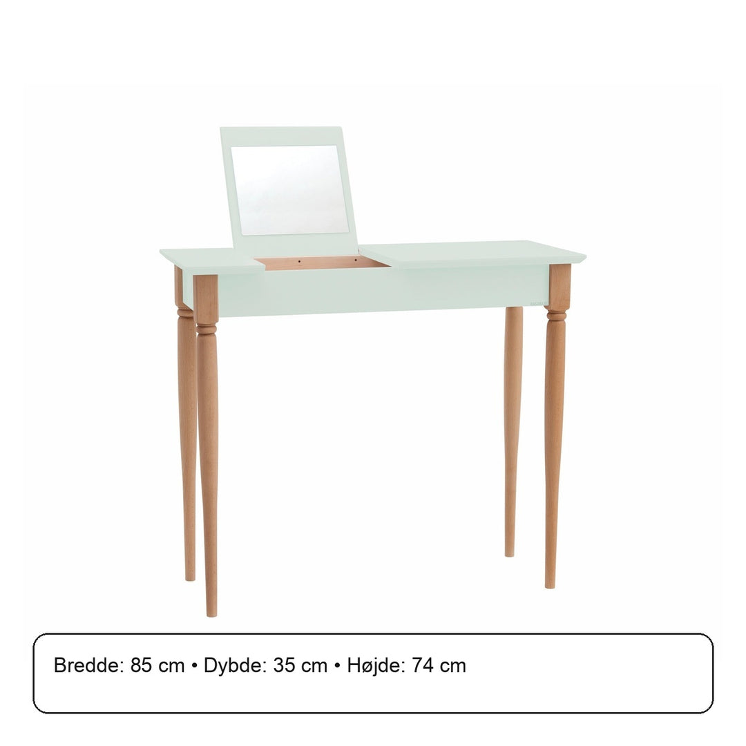 MAMO sminkebord med spejl 85x35cm Fleeting Mint – måldiagram