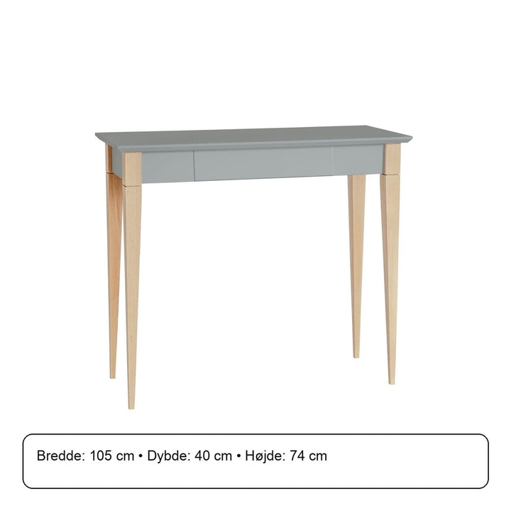 MIMO Skrivebord 105x40cm - Mørkegrå – måldiagram