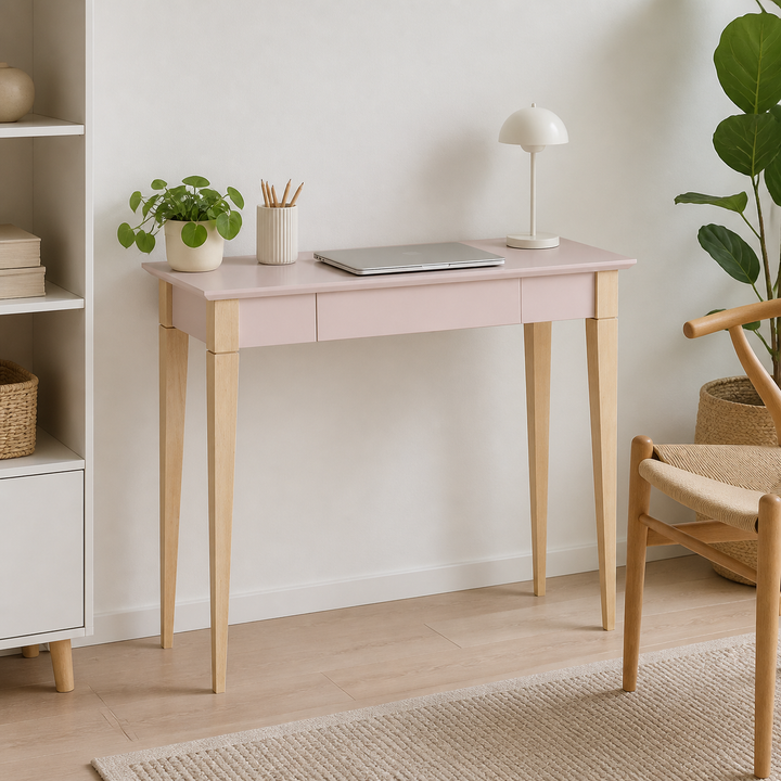 MIMO Skrivebord 105x40cm - Pink – hero i naturlig brug