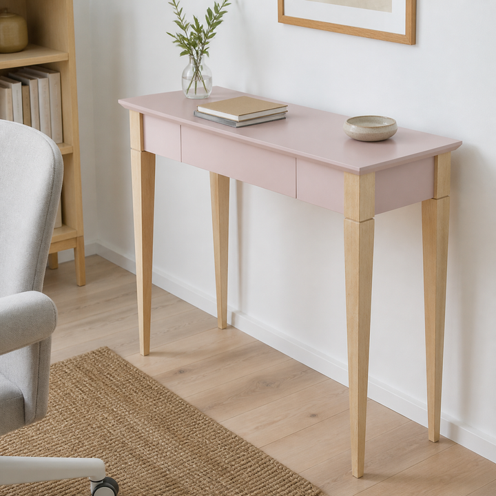 MIMO Skrivebord 105x40cm - Pink – materiale- eller konstruktionsdetalje