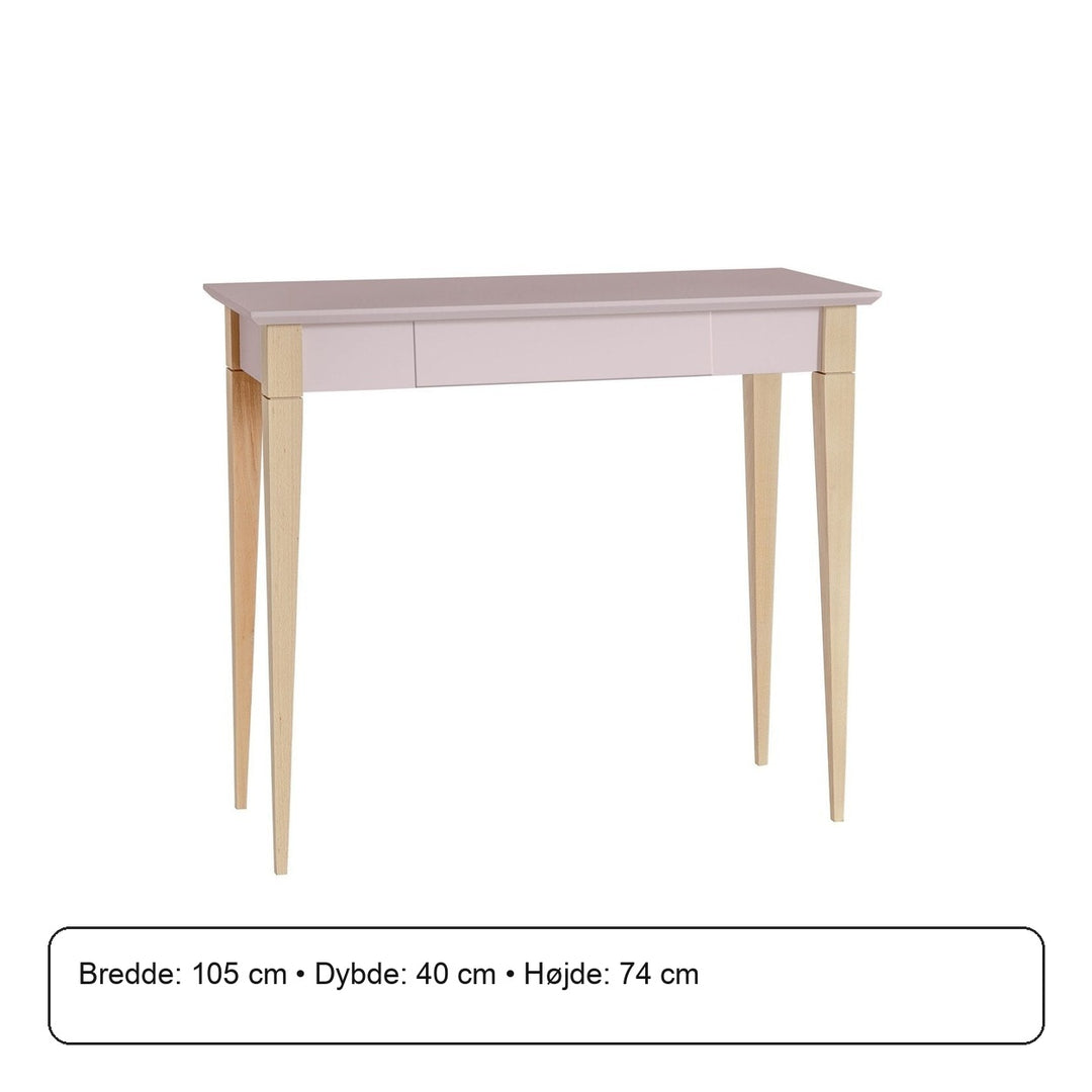 MIMO Skrivebord 105x40cm - Pink – måldiagram