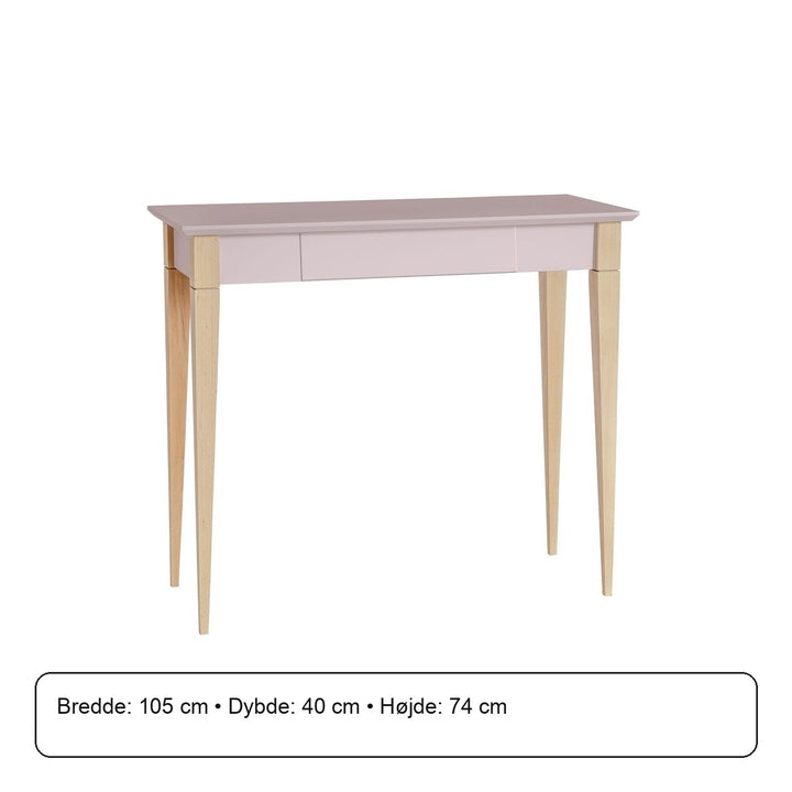 MIMO Skrivebord 105x40cm - Pink – måldiagram