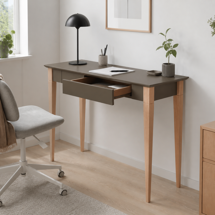 MIMO Skrivebord 105x40cm Brun – vigtigste funktion