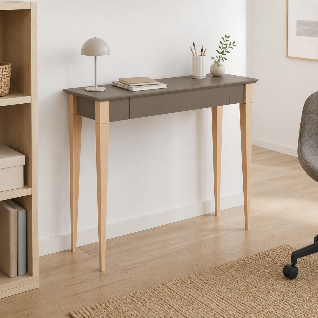MIMO Skrivebord 105x40cm Brun – anden naturlig anvendelse eller vinkel
