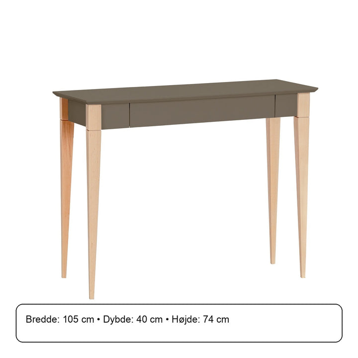 MIMO Skrivebord 105x40cm Brun – måldiagram