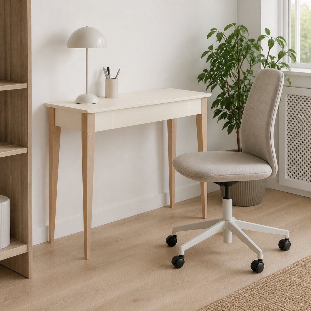 MIMO Skrivebord 105x40cm Hvid – anden naturlig anvendelse eller vinkel