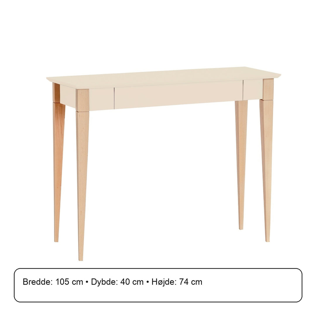 MIMO Skrivebord 105x40cm Hvid – måldiagram