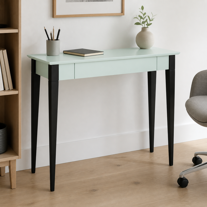 MIMO Skrivebord 105x40cm Sorte Ben Fleeting Mint – materiale- eller konstruktionsdetalje