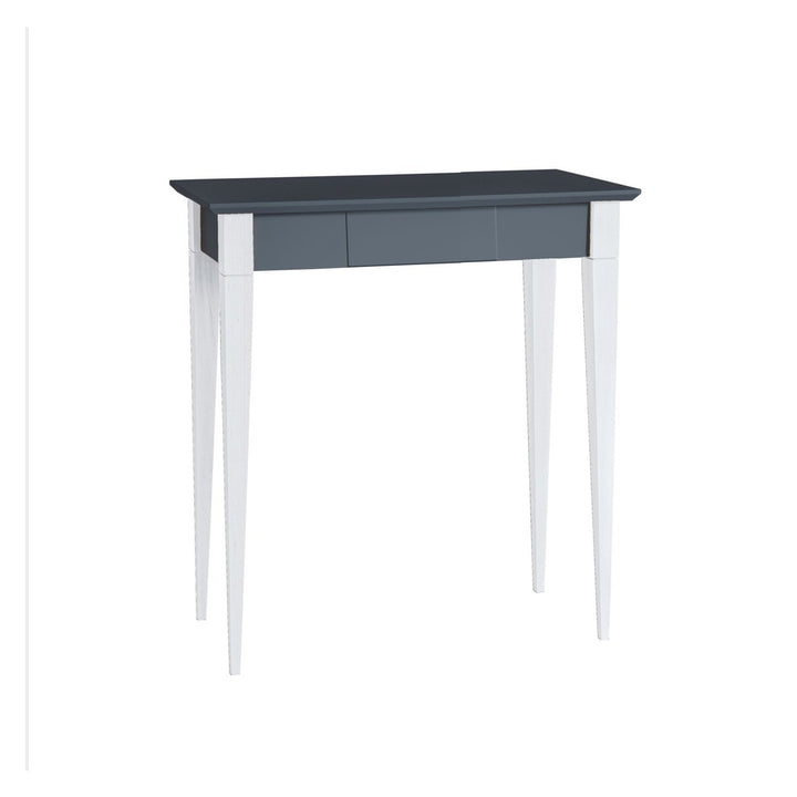 MIMO Skrivebord 65x40cm Hvide Ben / Grafit – eksakt packshot på hvid baggrund