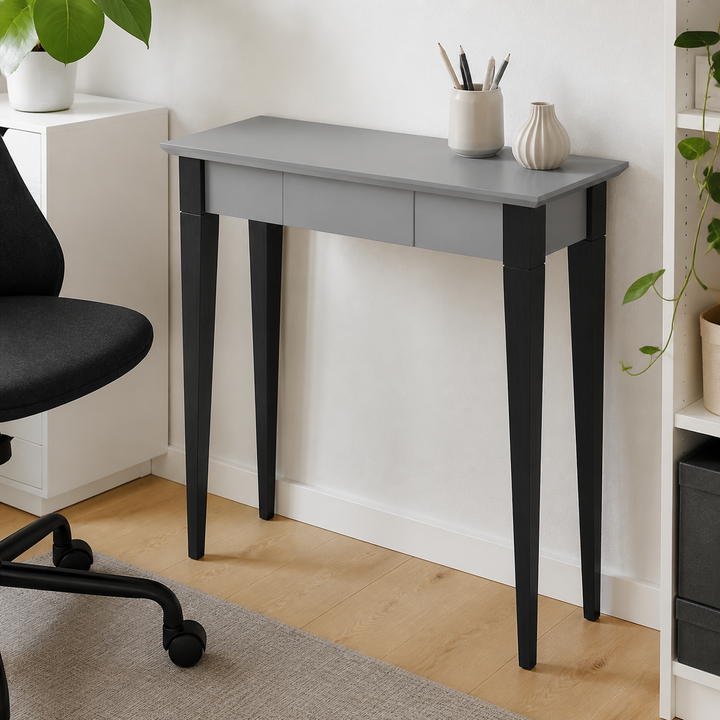 MIMO Skrivebord 65x40cm Sorte Ben / Mørkegrå – materiale- eller konstruktionsdetalje