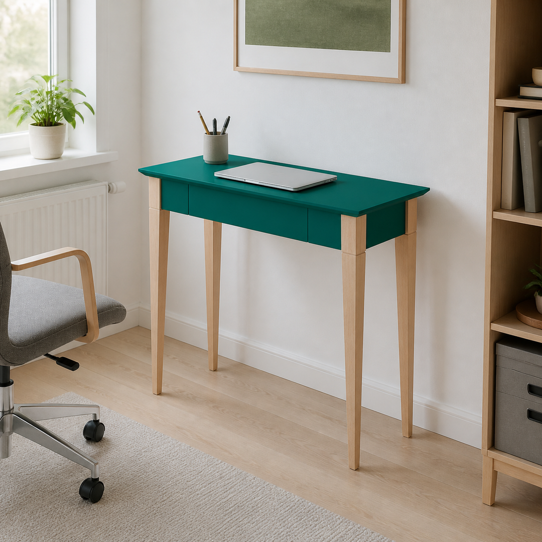 MIMO Skrivebord 85x40cm Grøn – anden naturlig anvendelse eller vinkel