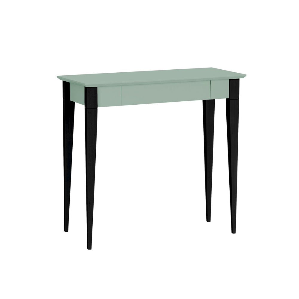MIMO Skrivebord 85x40cm Sorte Ben Salviegrøn – eksakt packshot på hvid baggrund