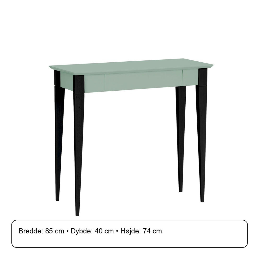 MIMO Skrivebord 85x40cm Sorte Ben Salviegrøn – måldiagram