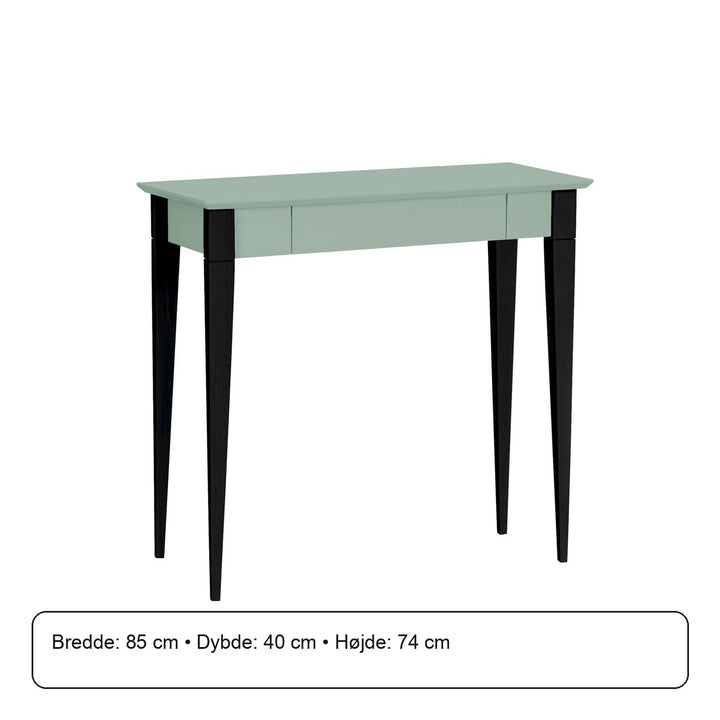 MIMO Skrivebord 85x40cm Sorte Ben Salviegrøn – måldiagram