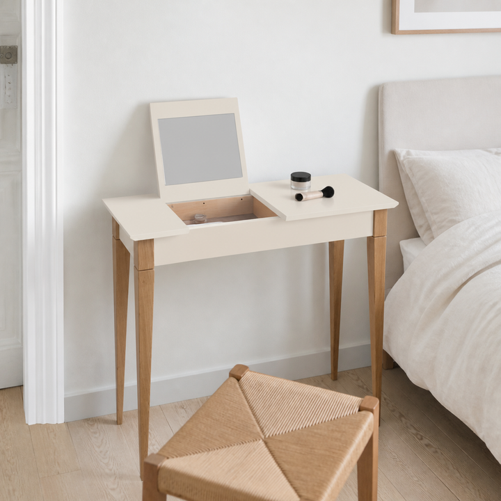 MIMO Sminkebord med spejl 85x35cm Kridthvid (chalk) – materiale- eller konstruktionsdetalje