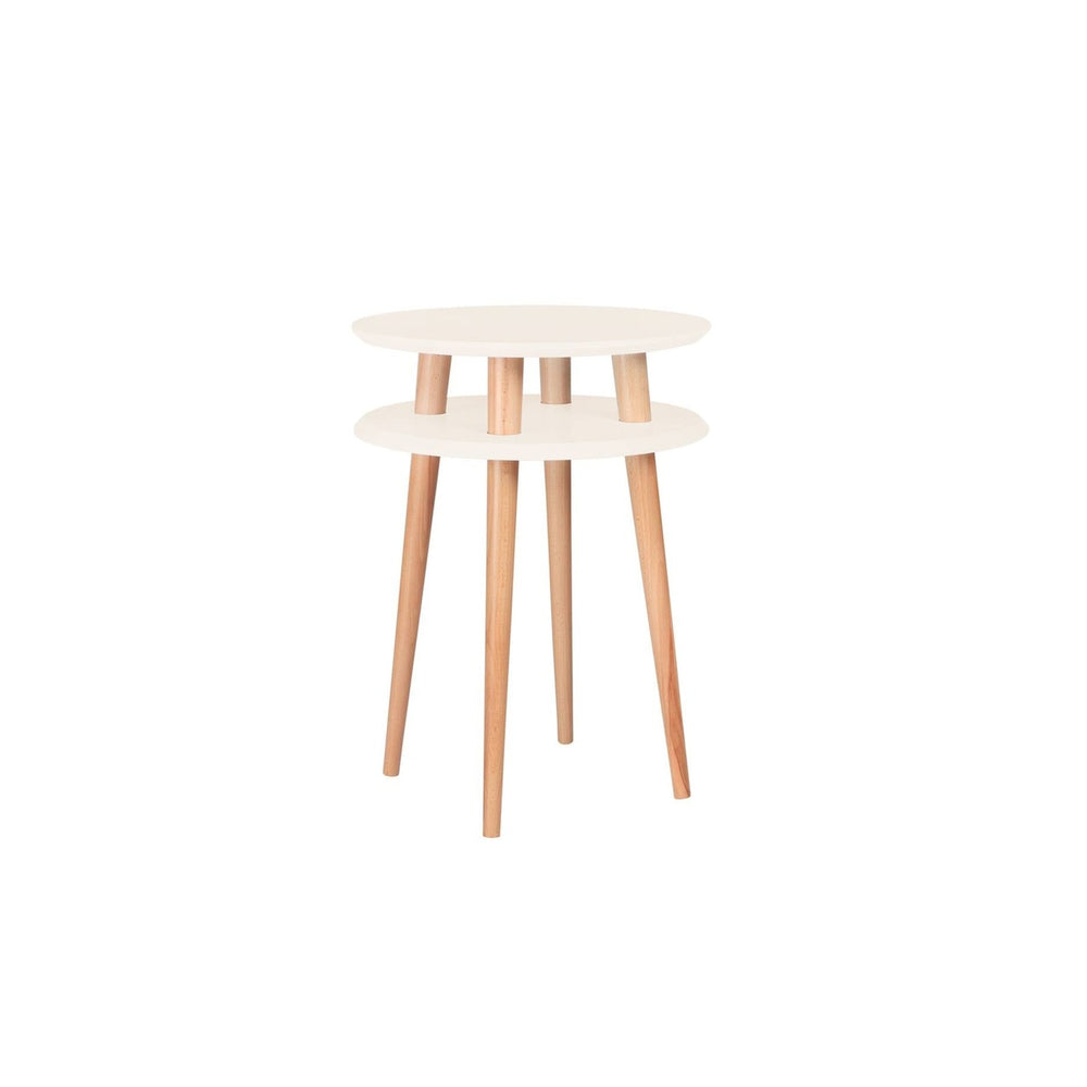 UFO Sidebord diameter 45cm x H 61cm - Hvid – eksakt packshot på hvid baggrund
