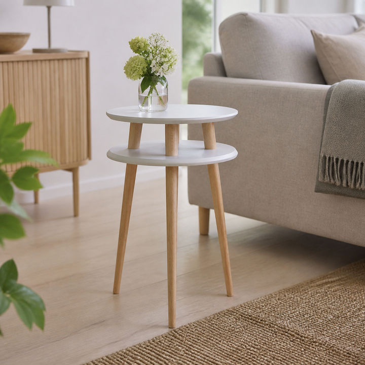 UFO Sidebord diameter 45cm x H 61cm - Lysegrå – anden naturlig anvendelse eller vinkel