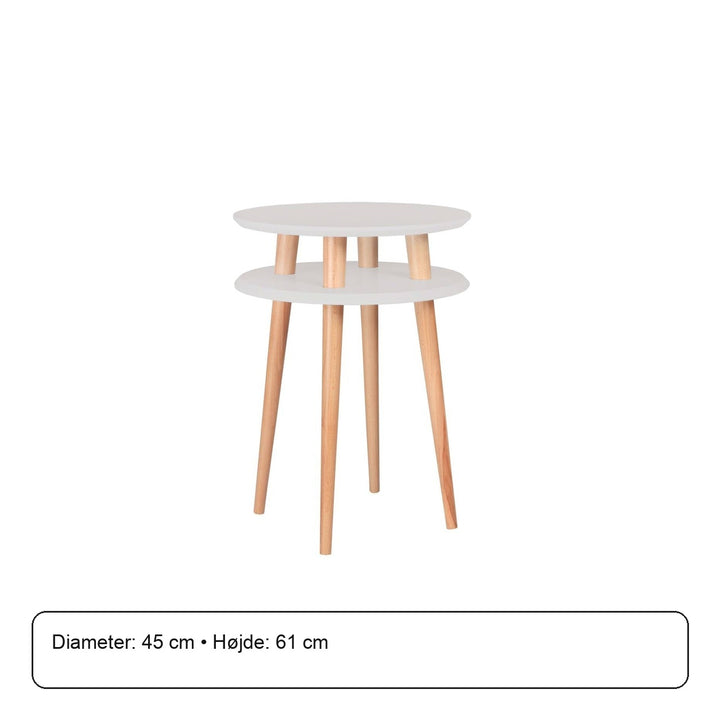 UFO Sidebord diameter 45cm x H 61cm - Lysegrå – måldiagram