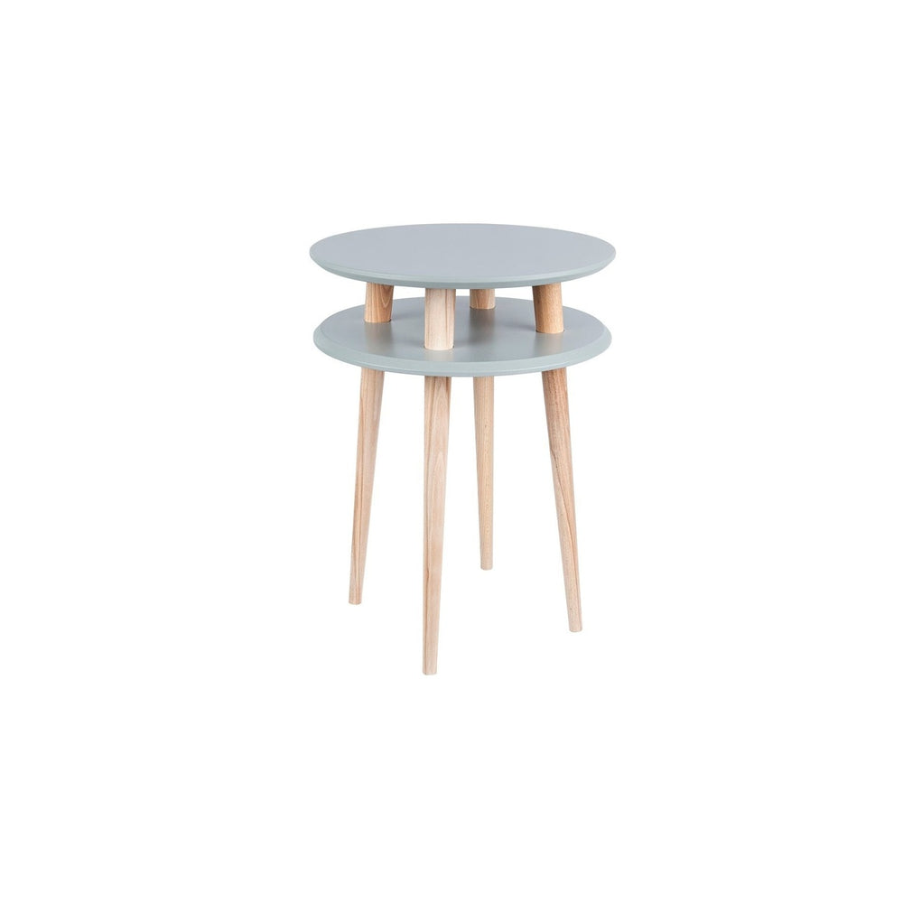 UFO Sidebord diameter 45cm x H 61cm - Mørkegrå – eksakt packshot på hvid baggrund