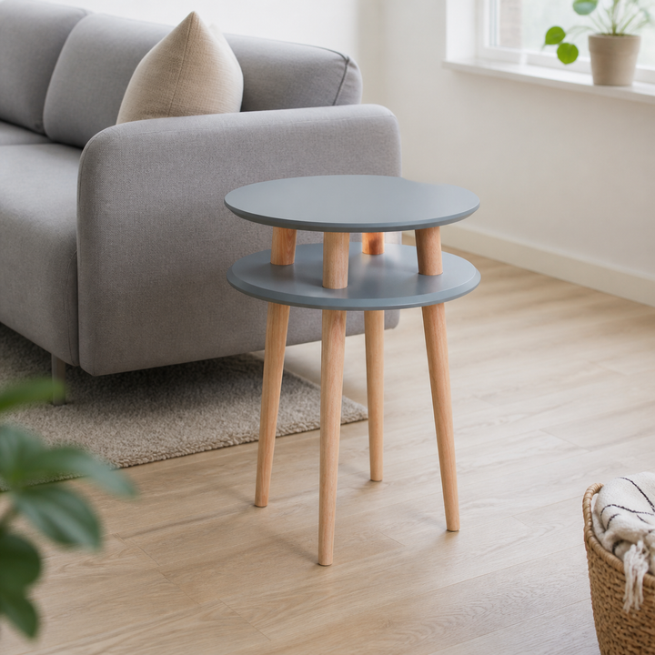 UFO Sidebord diameter 45cm x H 61cm - Mørkegrå – anden naturlig anvendelse eller vinkel