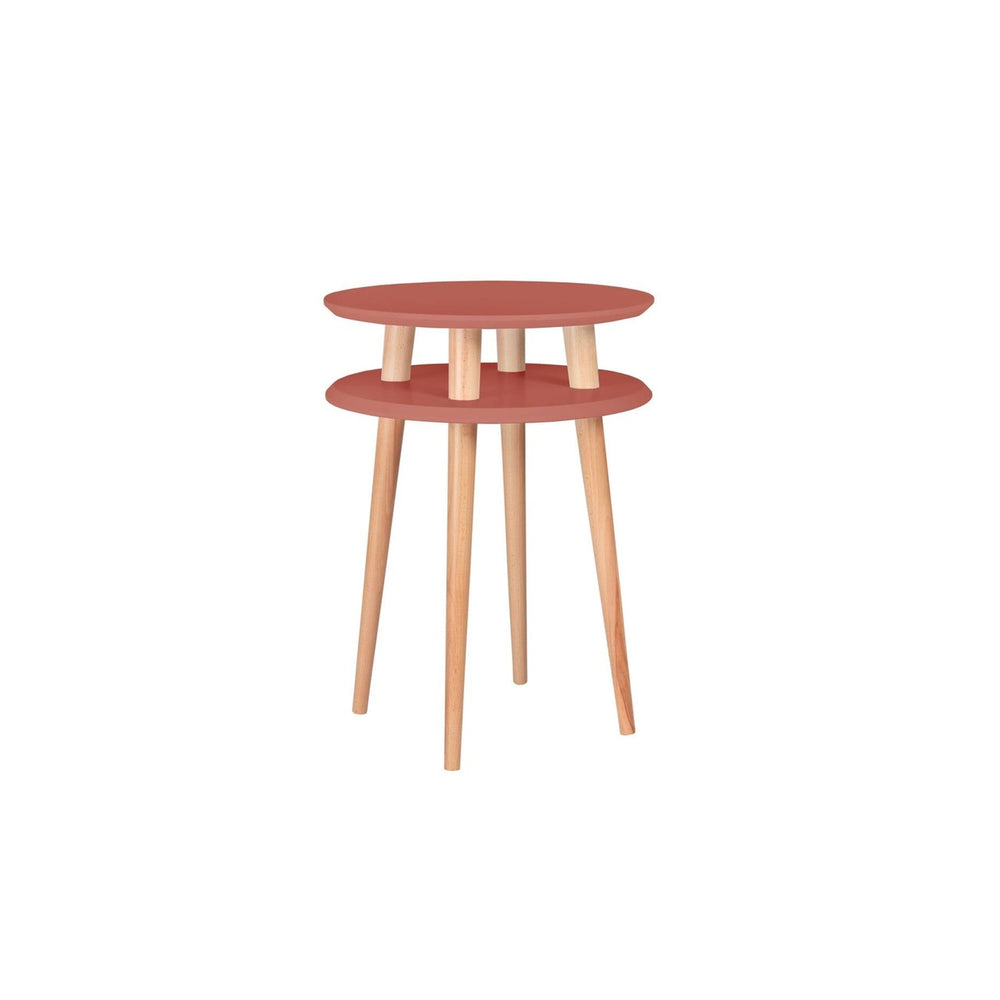 UFO Sidebord diameter 45cm x H 61cm Antik pink – eksakt packshot på hvid baggrund