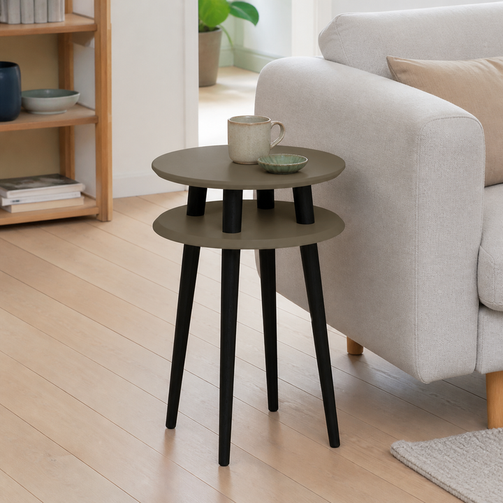 UFO Sidebord diameter 45cm x H 61cm Brun / Sorte ben – vigtigste funktion
