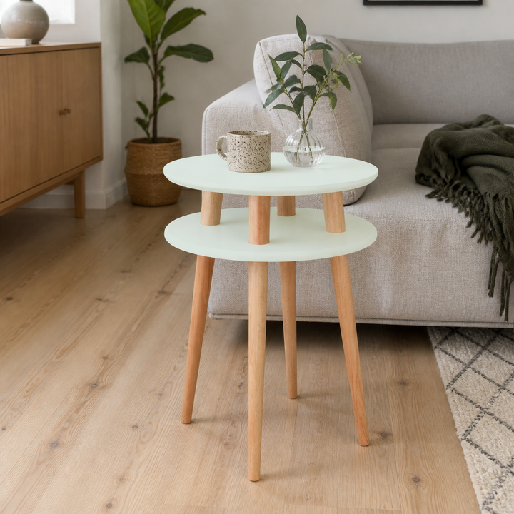 UFO Sidebord diameter 45cm x H 61cm Fleeting Mint – hele produktet lukket i hjemmet