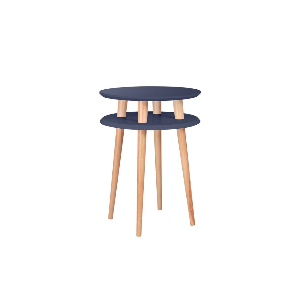 UFO Sidebord diameter 45cm x højde 61cm - Marineblå – eksakt packshot på hvid baggrund