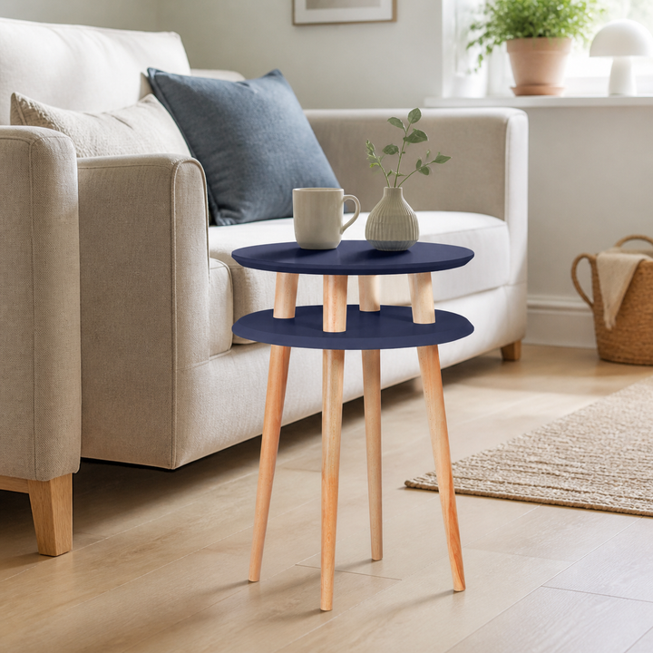 UFO Sidebord diameter 45cm x højde 61cm - Marineblå – vigtigste funktion