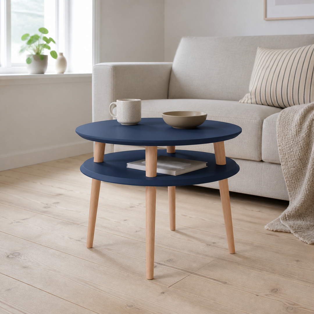 UFO Sofabord diameter 57cm x H 45cm - Marineblå – hero i naturlig brug