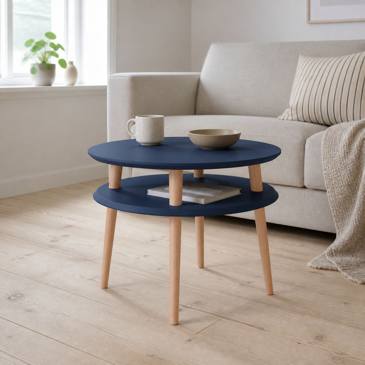 UFO Sofabord diameter 57cm x H 45cm - Marineblå – hero i naturlig brug