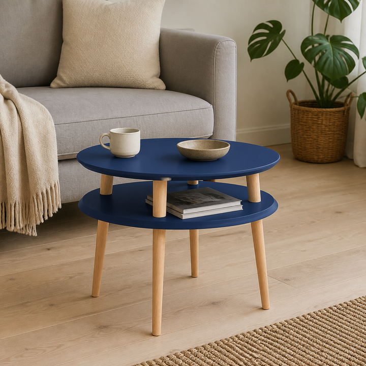 UFO Sofabord diameter 57cm x H 45cm - Marineblå – vigtigste funktion