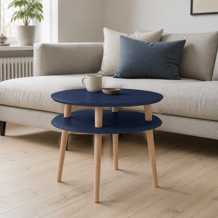 UFO Sofabord diameter 57cm x H 45cm - Marineblå – anden naturlig anvendelse eller vinkel