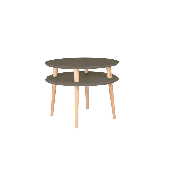UFO Sofabord diameter 57cm x H 45cm Brun – eksakt packshot på hvid baggrund