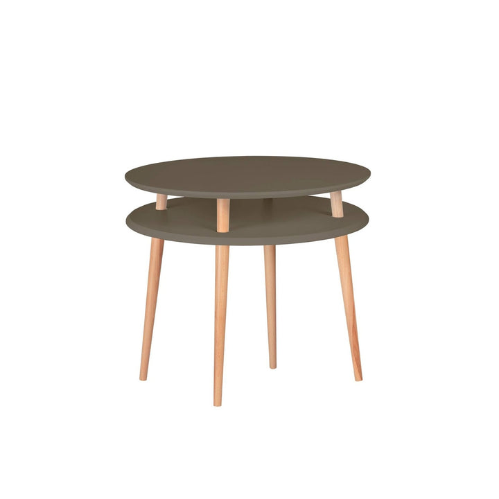 UFO Sofabord diameter 70cm x højde 61cm Brun – eksakt packshot på hvid baggrund