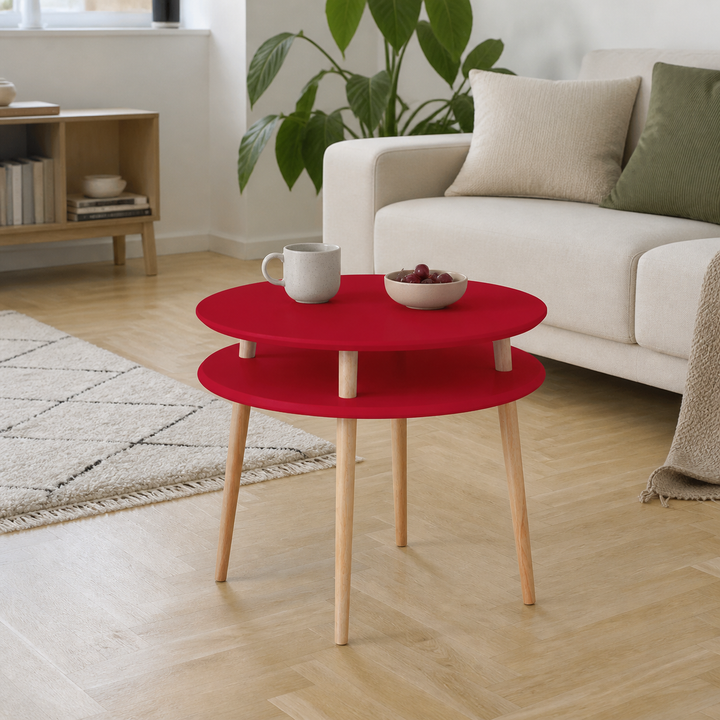 UFO Sofabord diameter 70cm x højde 61cm Pure Red – anden naturlig anvendelse eller vinkel
