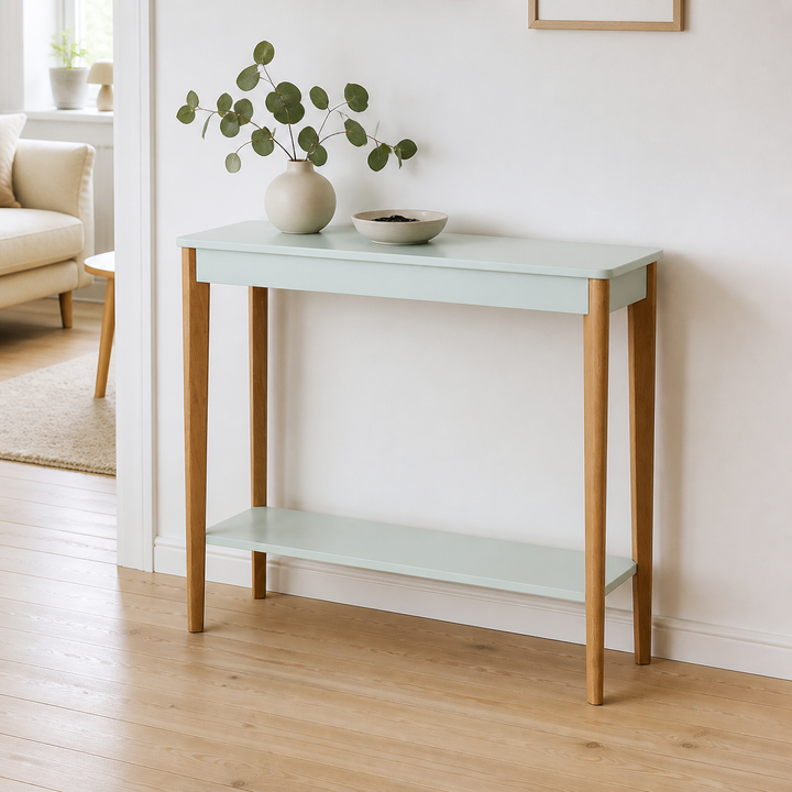 ASHME Konsolbord 105x35cm - Fleeting Mint – supplerende neutral dagslysscene