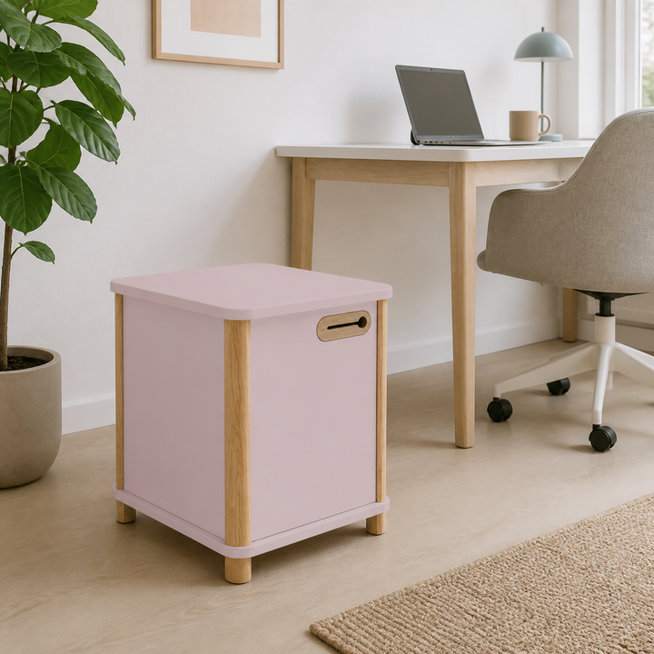 ASHME Skrivebordsskab B 42 x D 42 x H 48cm - Pink – anden naturlig anvendelse eller vinkel