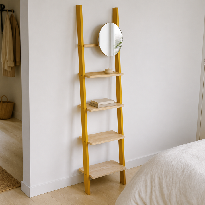 ASHME Stigehylde med spejl 45x35x180cm - Gul – materiale- eller konstruktionsdetalje