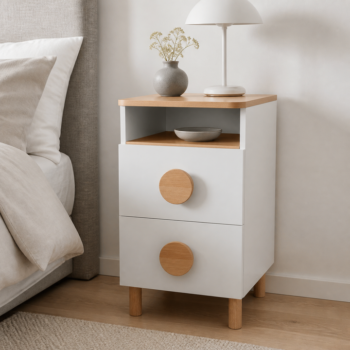 DABI sengebord 41x50cm højrestillet White – materiale- eller konstruktionsdetalje