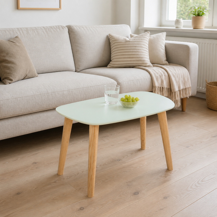 Endocarp Sofabord 68x41x40cm - Fleeting Mint/asketræ – hero i naturlig brug