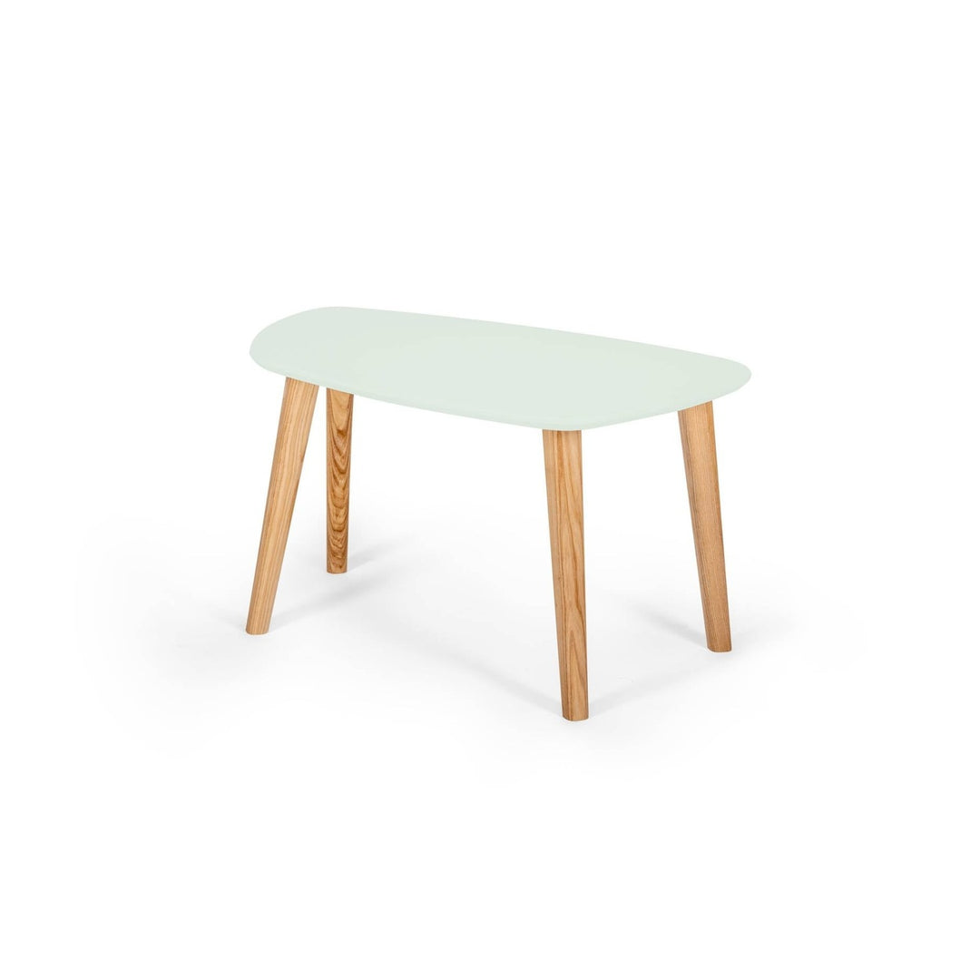 Endocarp Sofabord 68x41x40cm - Fleeting Mint/asketræ – eksakt packshot på hvid baggrund