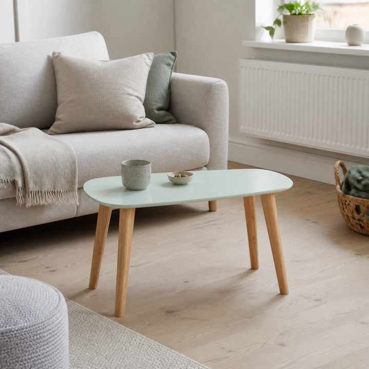Endocarp Sofabord 68x41x40cm - Fleeting Mint/asketræ – vigtigste funktion