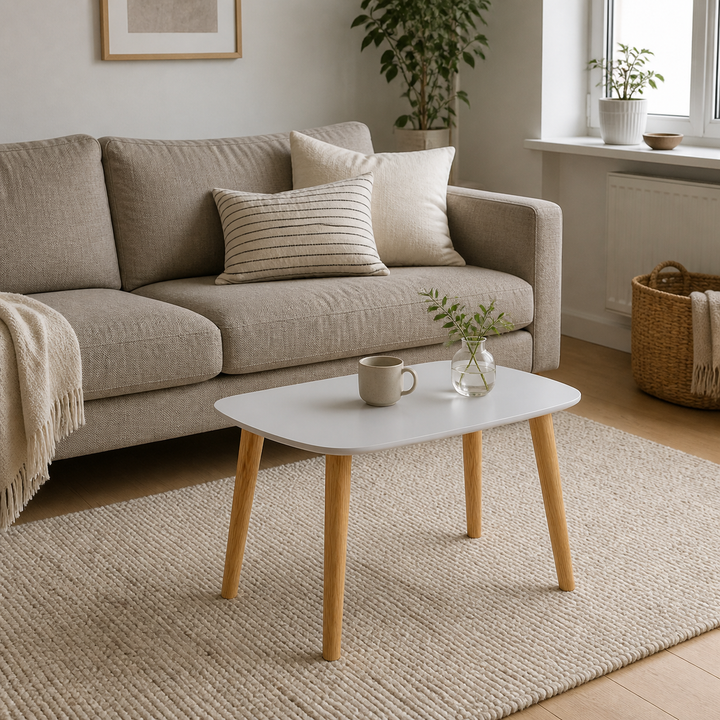 Endocarp Sofabord 68x41x40cm - Pearl Grey / Askwood – hero i naturlig brug