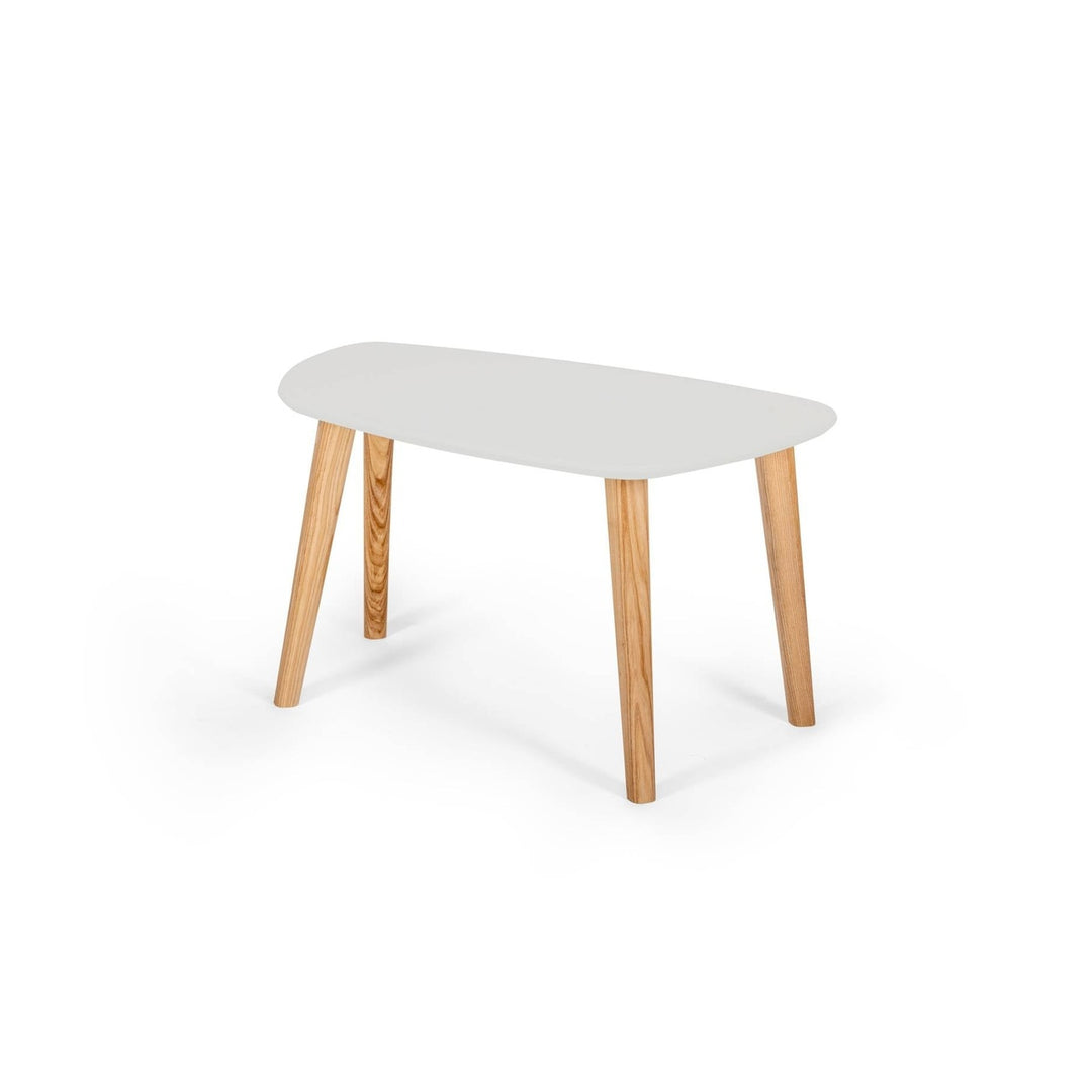 Endocarp Sofabord 68x41x40cm - Pearl Grey / Askwood – eksakt packshot på hvid baggrund